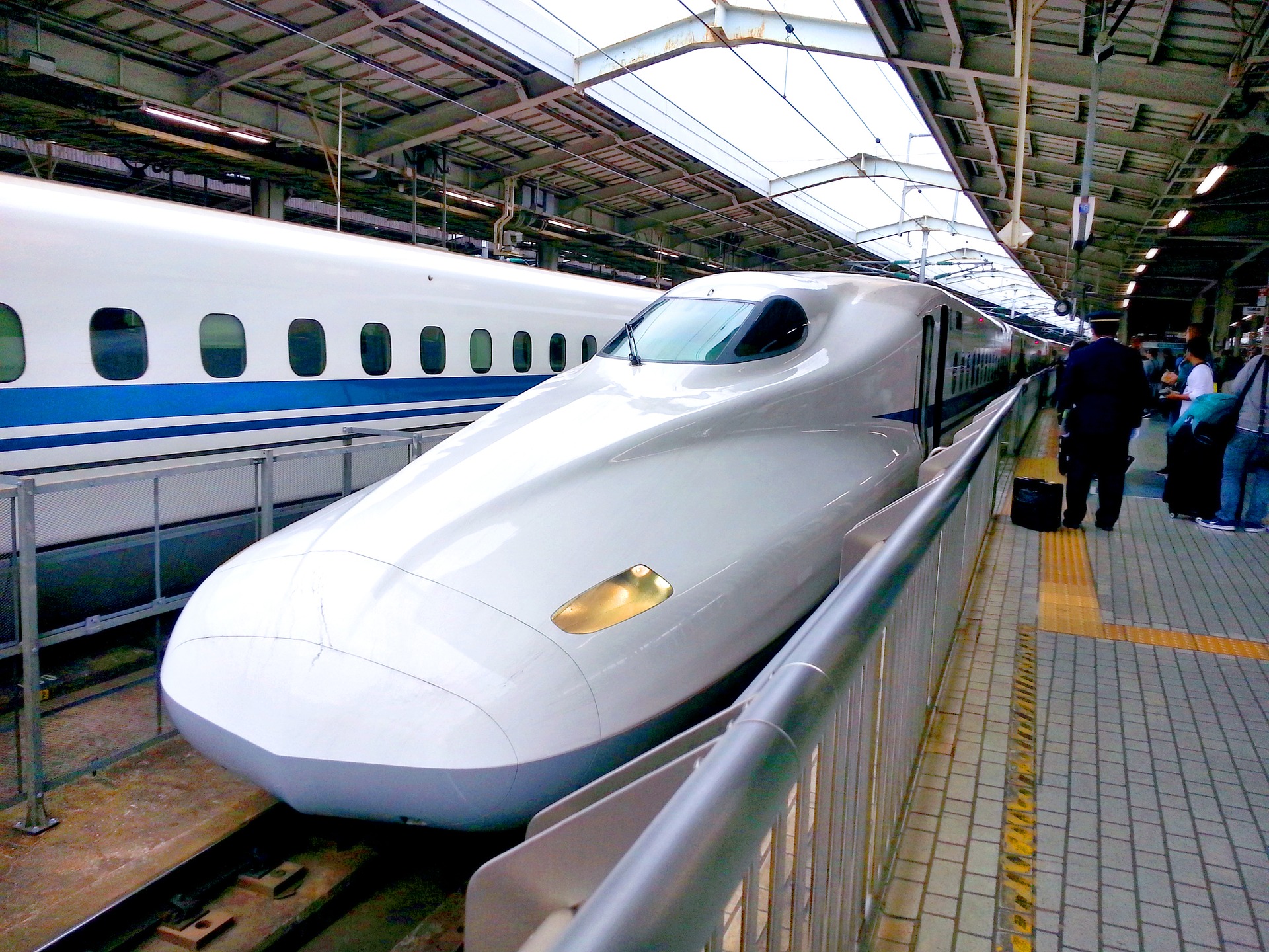 Japanese Train at station