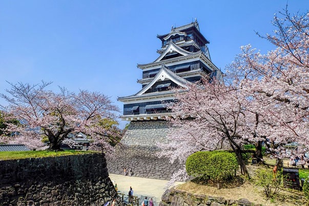 Kumamoto Castle in Kumamoto Prefecture