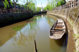 Sawara Canal boat in Chiba Prefecture