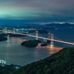 Kirosan Park at night, Ehime Prefecture