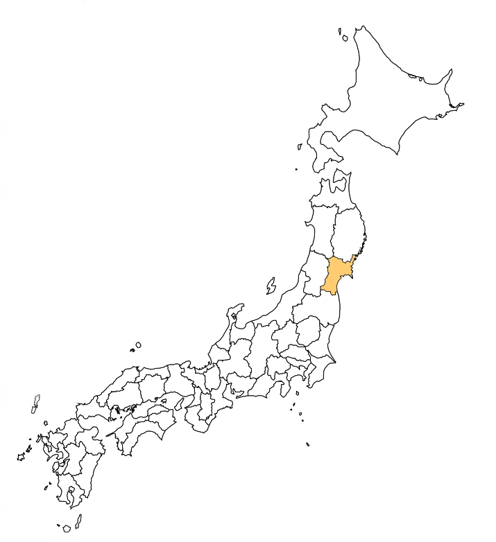 map of Miyagi Prefecture