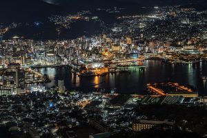 Mt. Inasayama, Nagasaki Prefecture, is one of the three night views of Japan.
