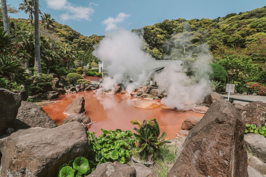 Akaike at Umi Jigoku Beppu Hell, Oita Prefecture