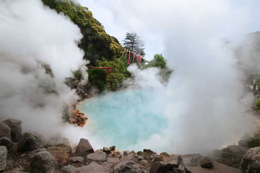 The Umi Jigoku is often seen as one of most beautiful of the Beppu Hells