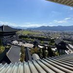 Echizen Daibutsu is a modern termple, with an impressive Buddha statue within, and beautiful exterior architecture. Fukui prefecture.
