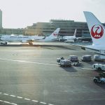 Japan Airline planes at Narita International Airport