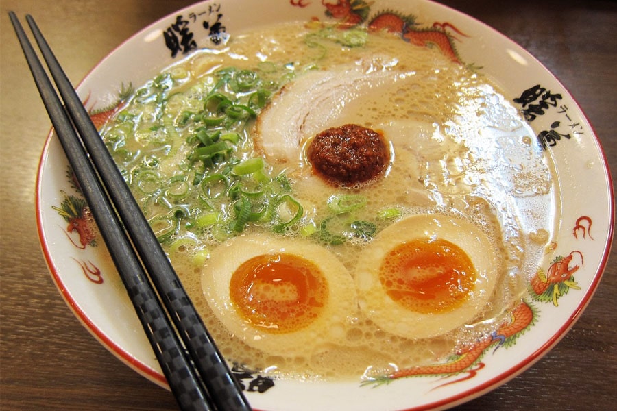 Ramen is one of the most famous Japanese noodle dishes, characterised by thin wheat noodles served in a savoury broth.