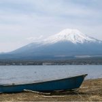 Lake Yamanaka is one of the Fuji Five Lakes, in Yamanashi Prefecture.