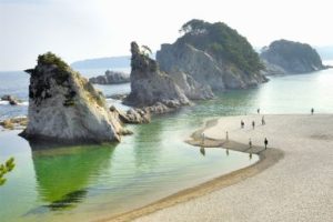 Jogodahama Beach in Iwate Prefecture is iconic beach, renowned for it's safe swimming and scenic surroundings.