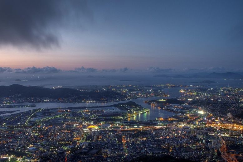 Mount Sarakura in Kitakyushu, Fukuoka Prefecture