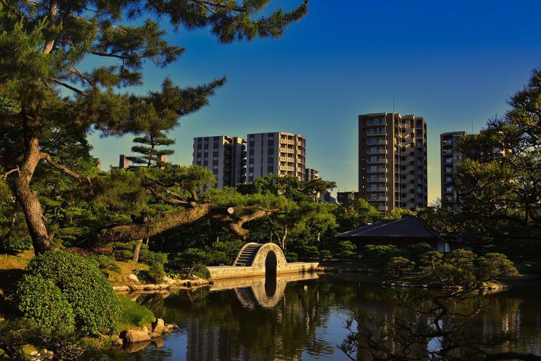 Shukkeien Gardens in Hiroshima Prefecture