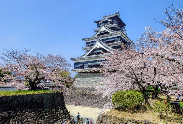 Kumamoto Castle in Kumamoto Prefecture