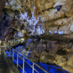 One of the first views of the Hida Great Limestone Cave