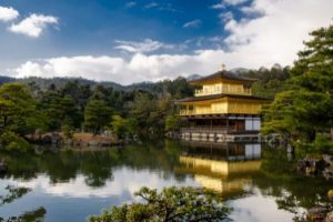 Kinkaku-ji temple, otherwise known as the Golden Temple in Kyoto prefecture