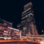 The Abeno Harukas in Osaka Prefecture at night