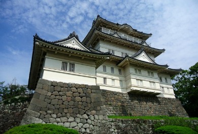 The white keep of Odawara Castle in Kanagawa Prefrecture