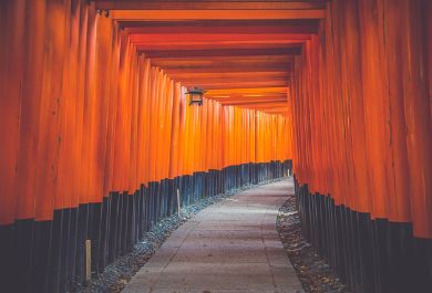Fushimi Inari shrine, in Kyoto Prefecture, is a popular destination, and among Japan's top free sightseeing activities.