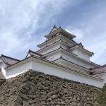 The white keep of Aizuwakamatsu Castle