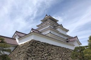The white keep of Aizuwakamatsu Castle