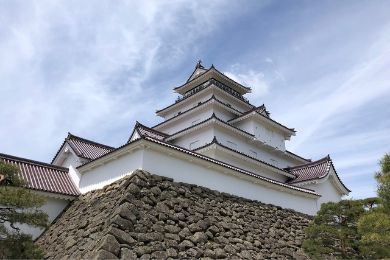 The white keep of Aizuwakamatsu Castle