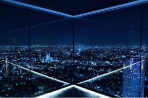 The night view from the Shibuya Sky