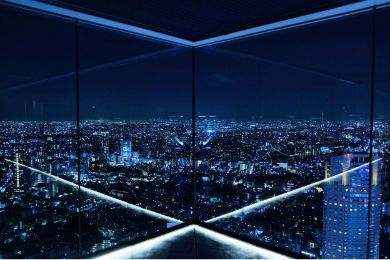 The night view from the Shibuya Sky