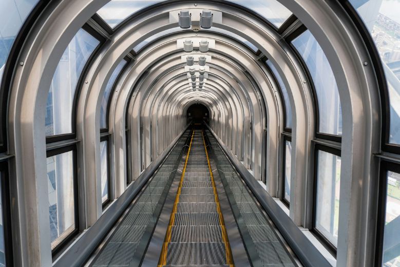 Escalator at Umeda Sky Building